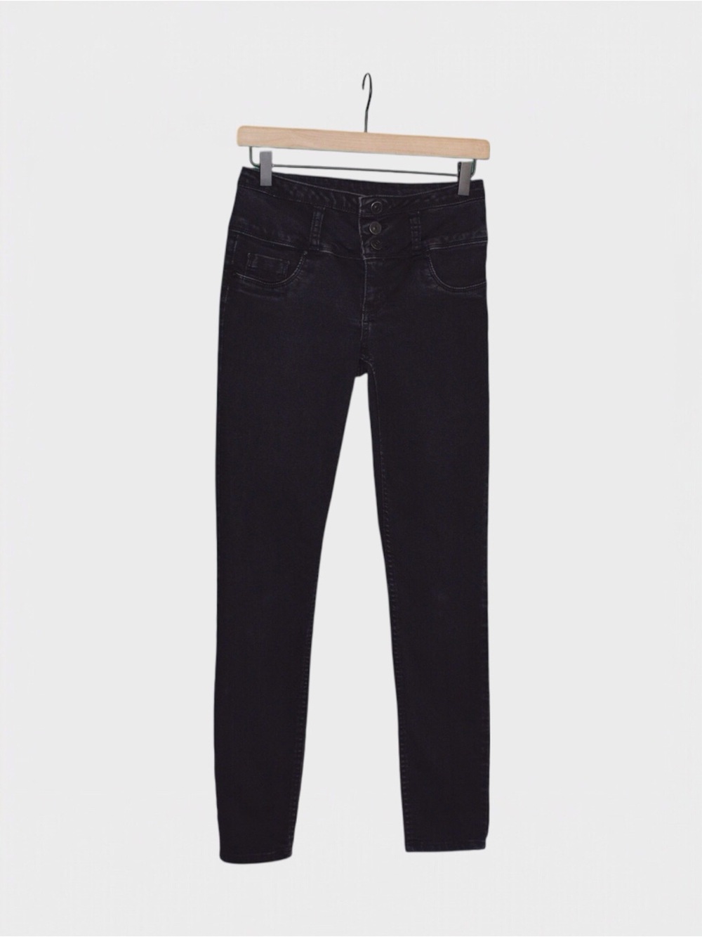 Boy London Black Skinny Jeans Triple Button Waist
